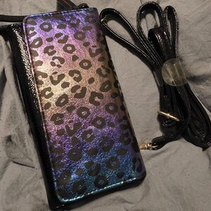 No Boundaries Iridescent Leopard Crossbody Bag
